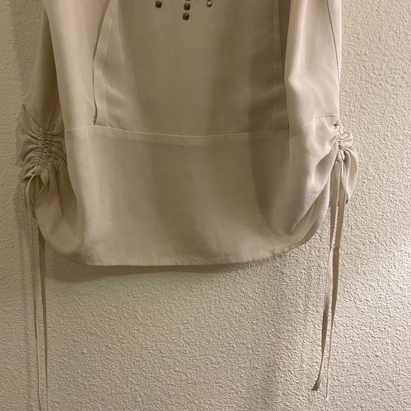 Gold Hawk Beaded Silk Tank Top - Picture 5 of 10